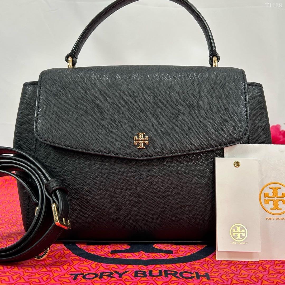 【極美品】トリーバーチ エマーソン スモール 2way ショルダーバッグ 黒