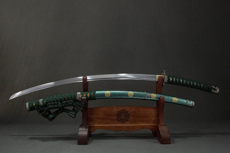 緑魔太刀 日本刀 模造刀 居合刀 武士道 武蔵 鑑賞用 手鍛造打