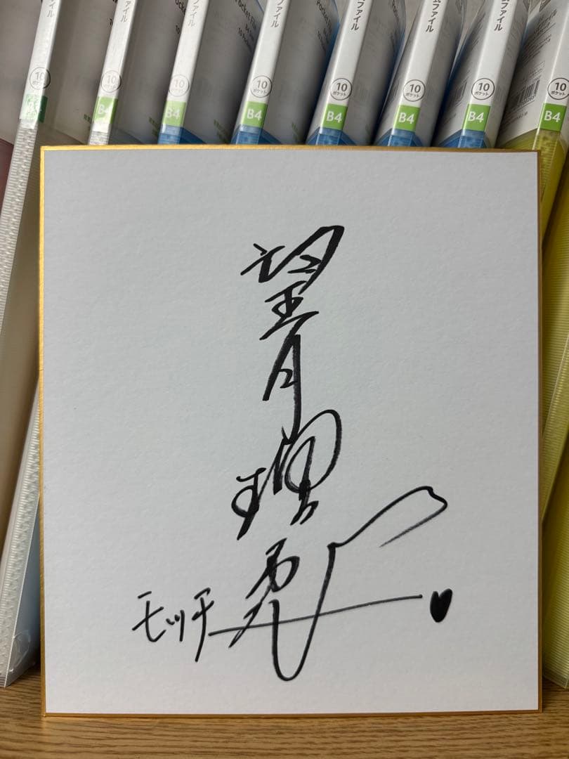 ズムサタ 望月理恵 アナウンサー 直筆サイン色紙 女子アナ 竹内由恵 枡田絵理奈