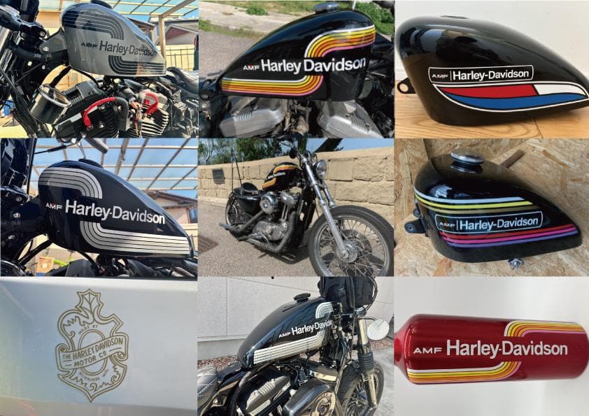 ハーレー　ステッカー　2025　自作品　Type-Z02　特殊形状　カラー変更可