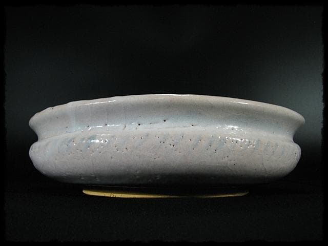 藤原 敬介 恭助 志野 鉢 絵志野 富士山 茶道具 菓子器  c196