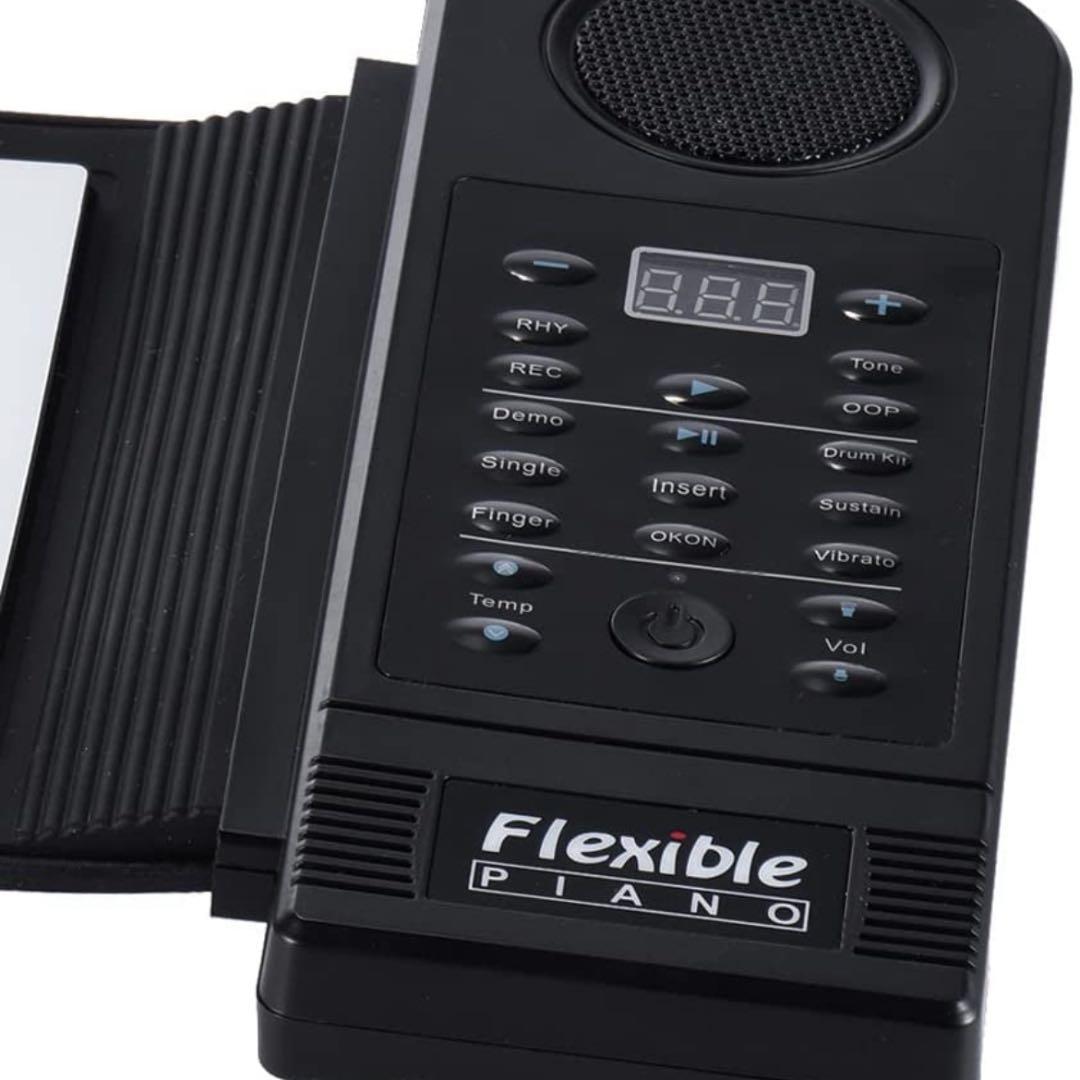 61キーロールアップピアノ電子MIDIキーボード内蔵ラウドスピーカー付ポータブル