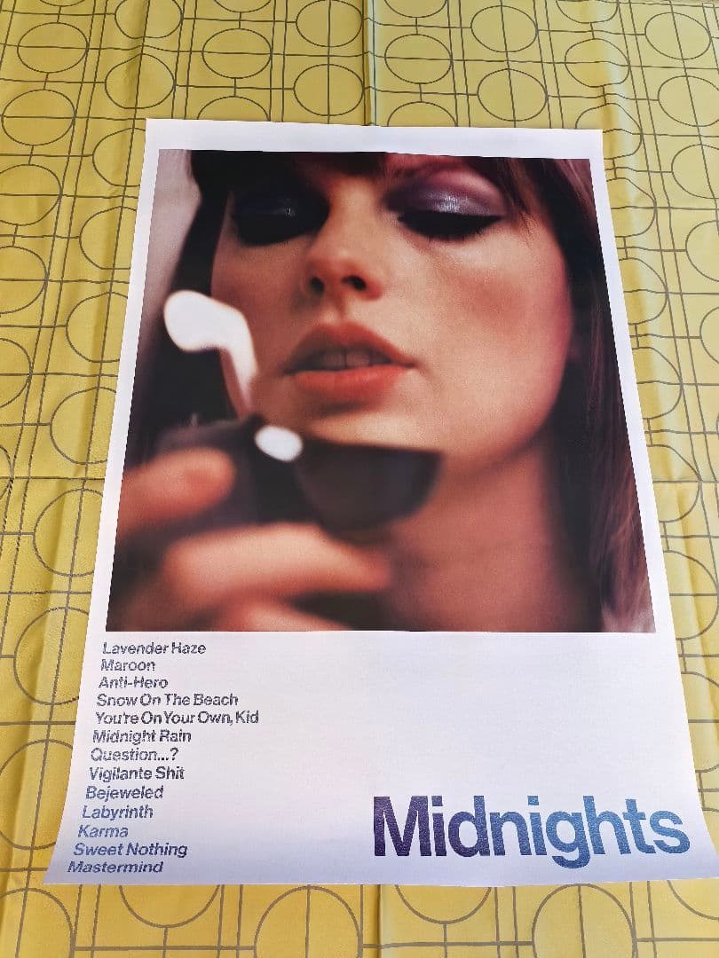 Taylor Swift Poster \"Midnights\"61㎝×91.5㎝
