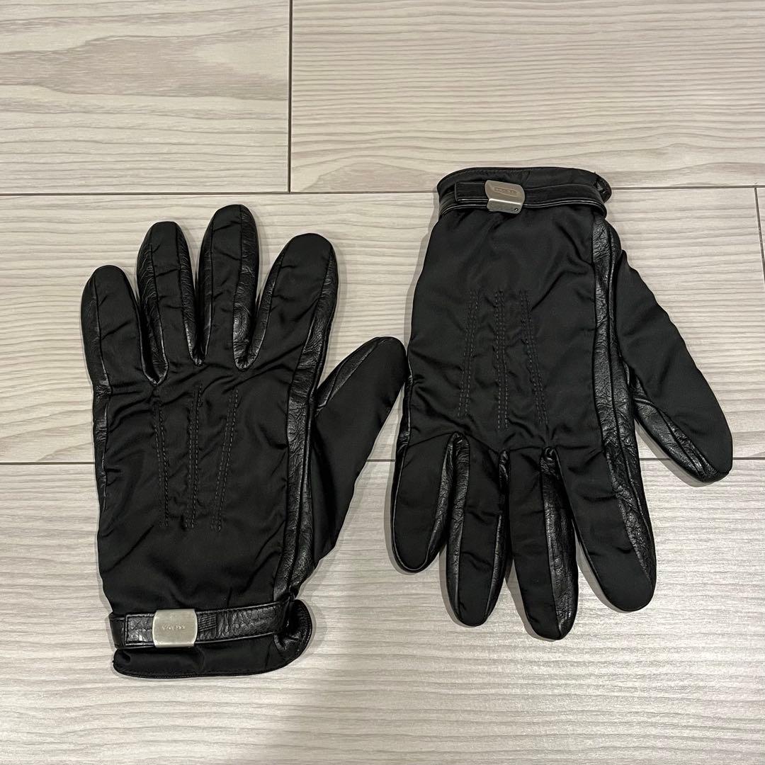 小物 PRADA / Leather Nylon Gloves