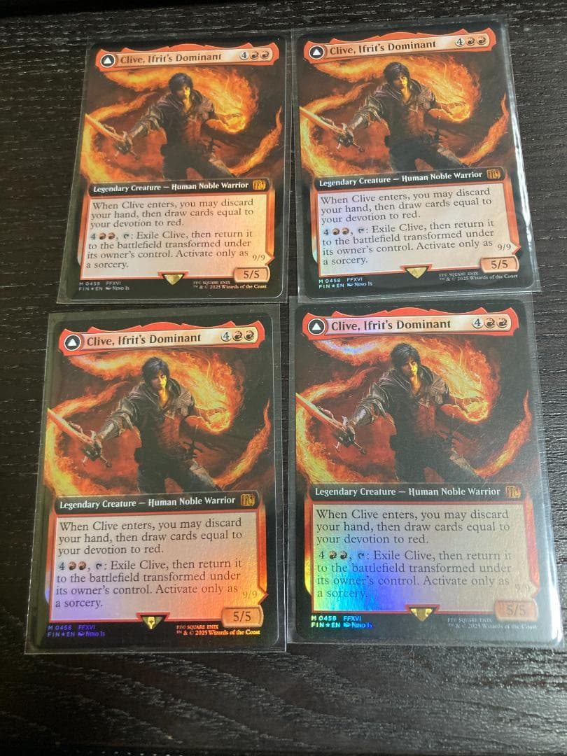 イフリートのドミナント、クライヴ　拡張Foil　4枚セット　バンドル限定