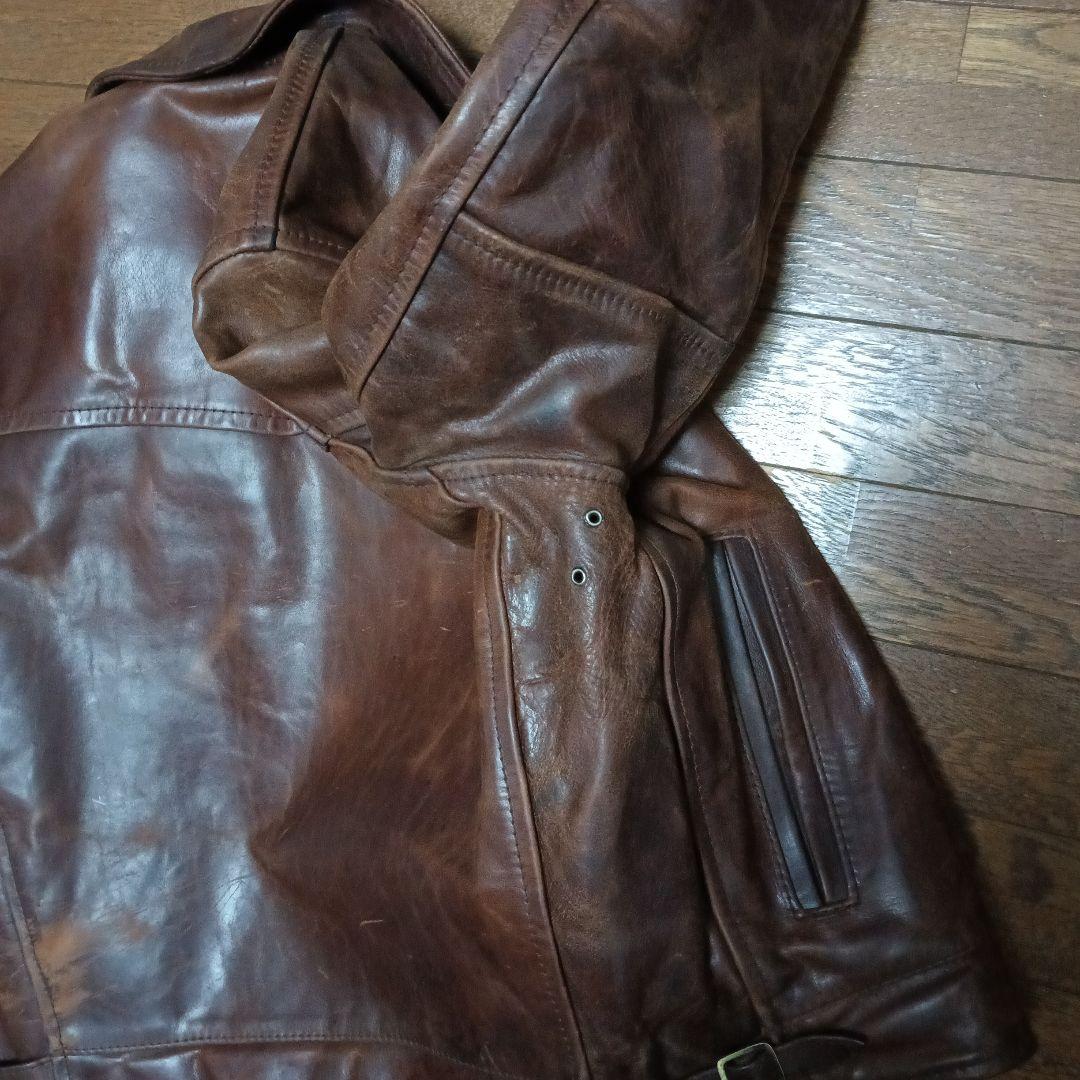 エアロレザー シングルライダースジャケット