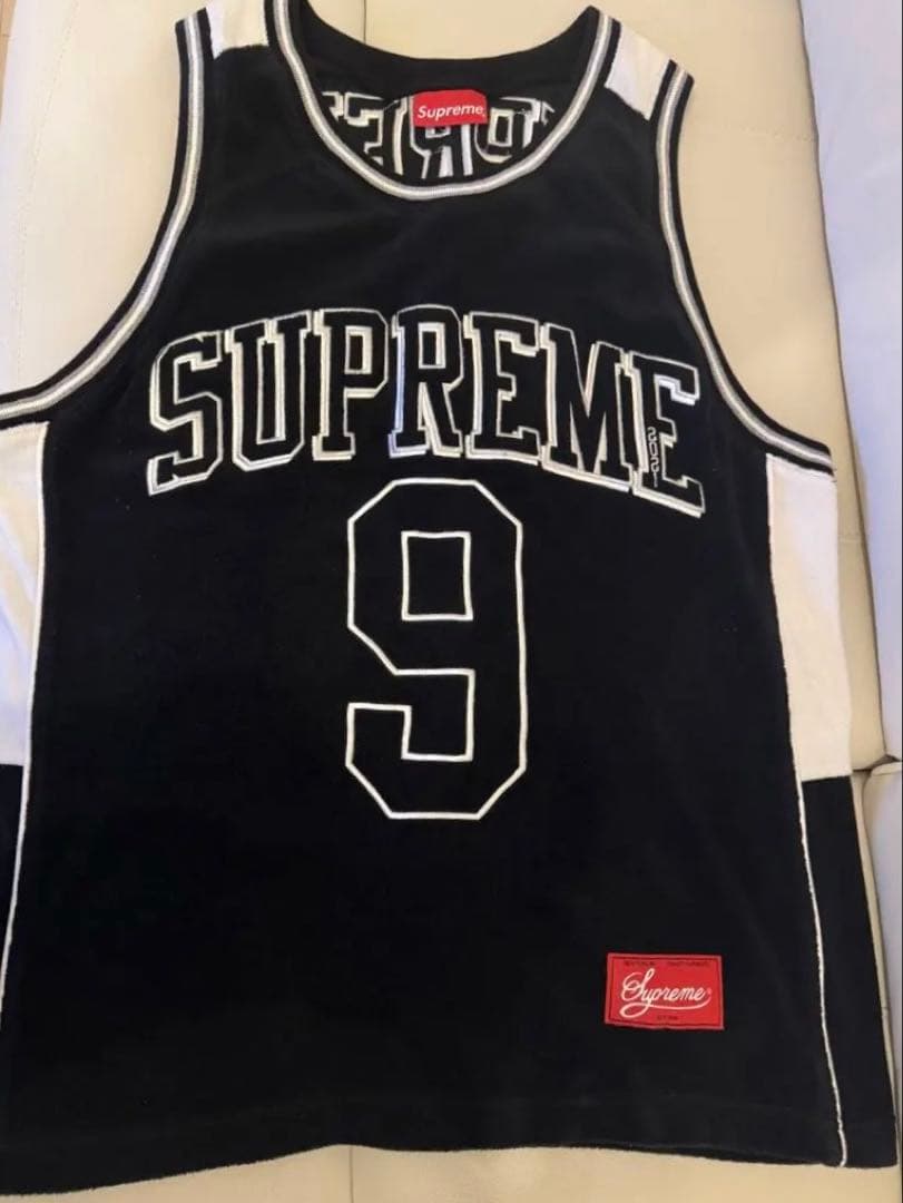 【超希少】supreme タンクトップ ゲームシャツ サイズM 黒 21年SS