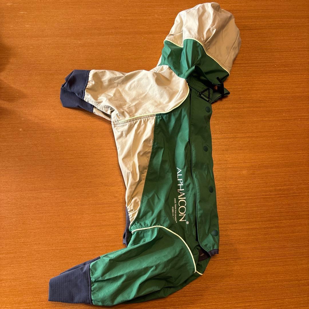 ALPHAICON 犬服　レインドッグガード AVOCADO Lサイズ