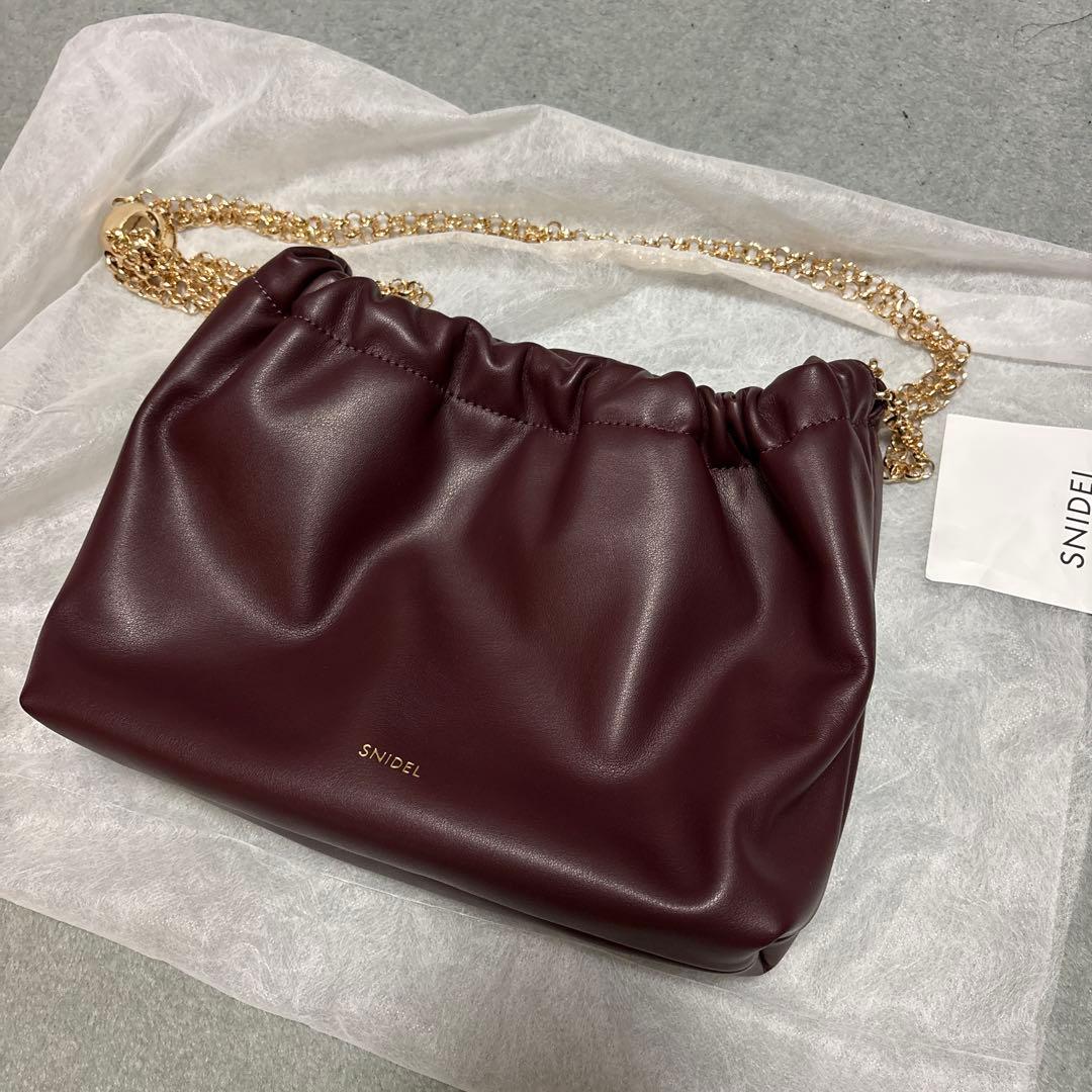 snidel ドロストチェーンバッグ