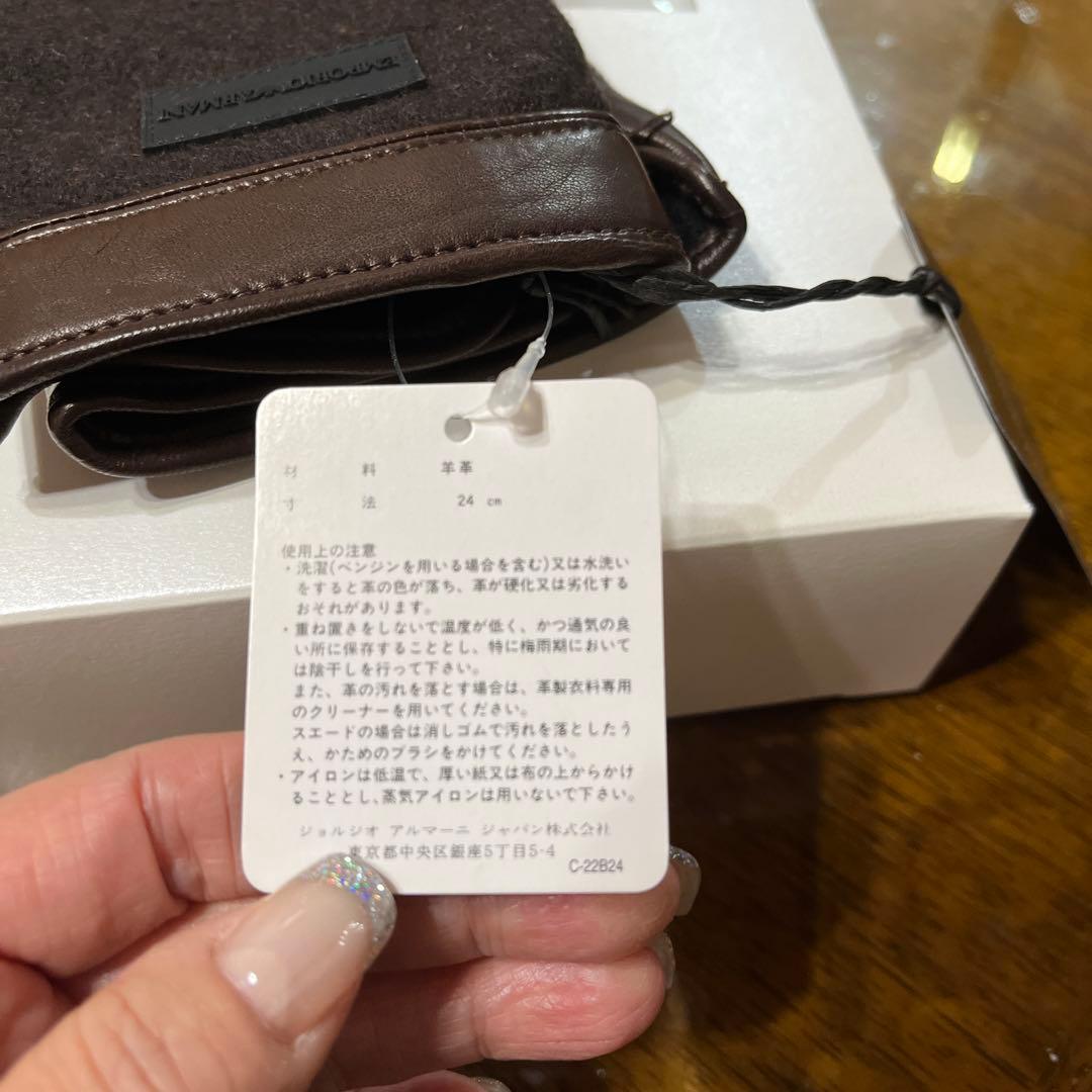 EMPORIO ARMANI ブラウン手袋