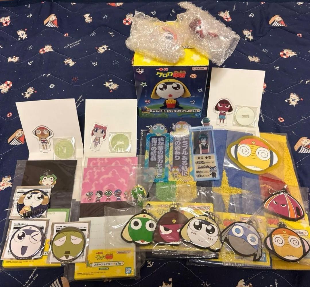 ケロロ軍曹 グッズ まとめ売り ソフビフィギュア キーホルダー 他
