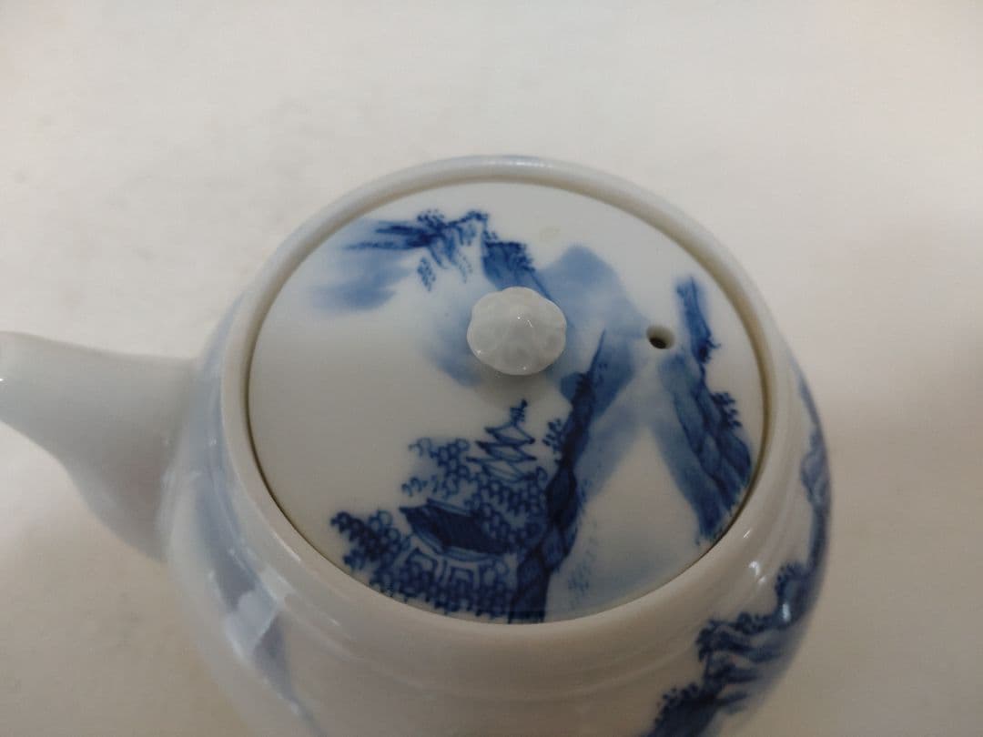 平安 春峯 茶器揃 急須 建水 茶碗五客 煎茶道具