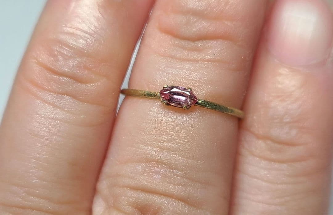 なお★パパラチアサファイア★リングオーダーソ付