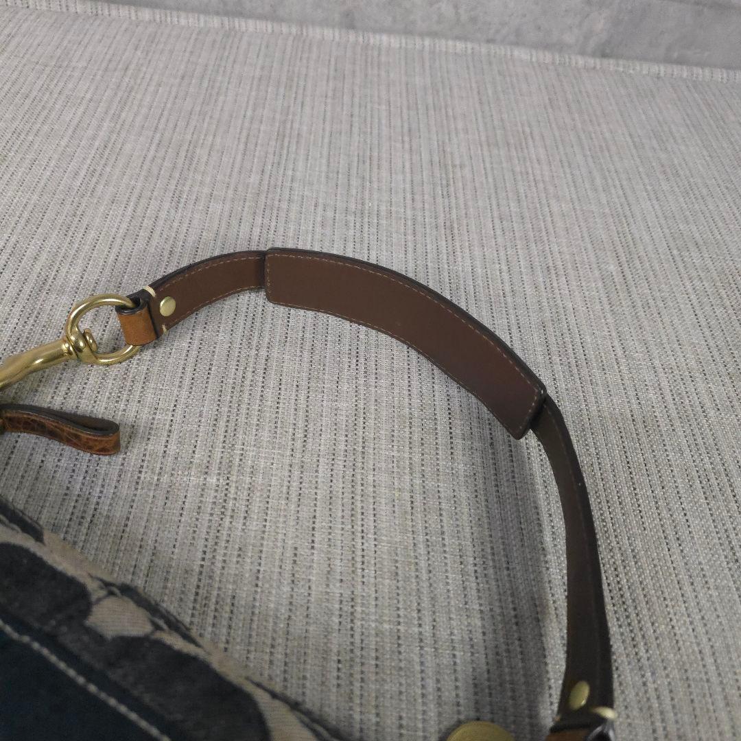 希少柄　コーチ　ソーホー　アクセサリーポーチ　ショルダーバッグ　シグネチャー