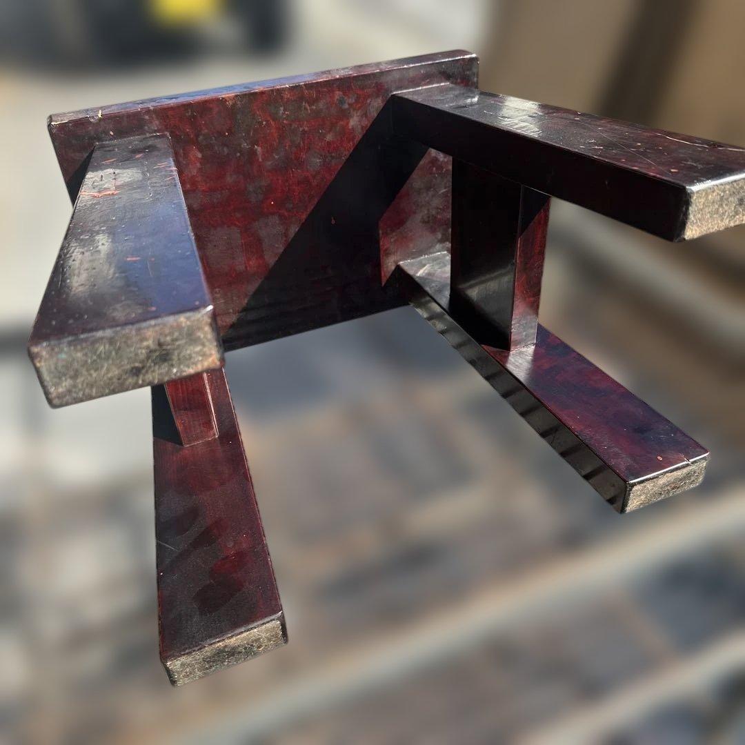 漆付着 漆器職人の作業台／Urushi Artisan’s Work Stool