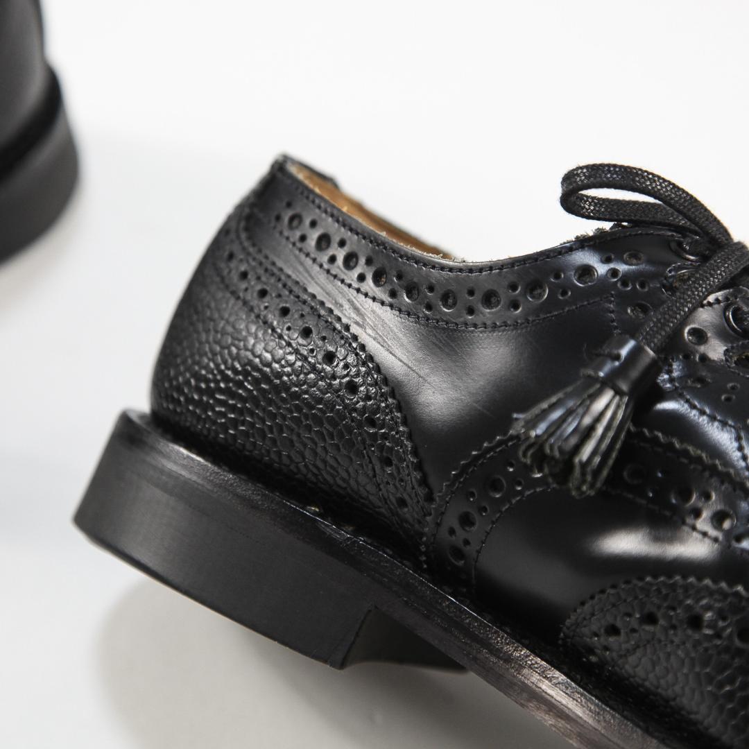 SANDERS Full Brogue Ghillie ギリーシューズ 26cm