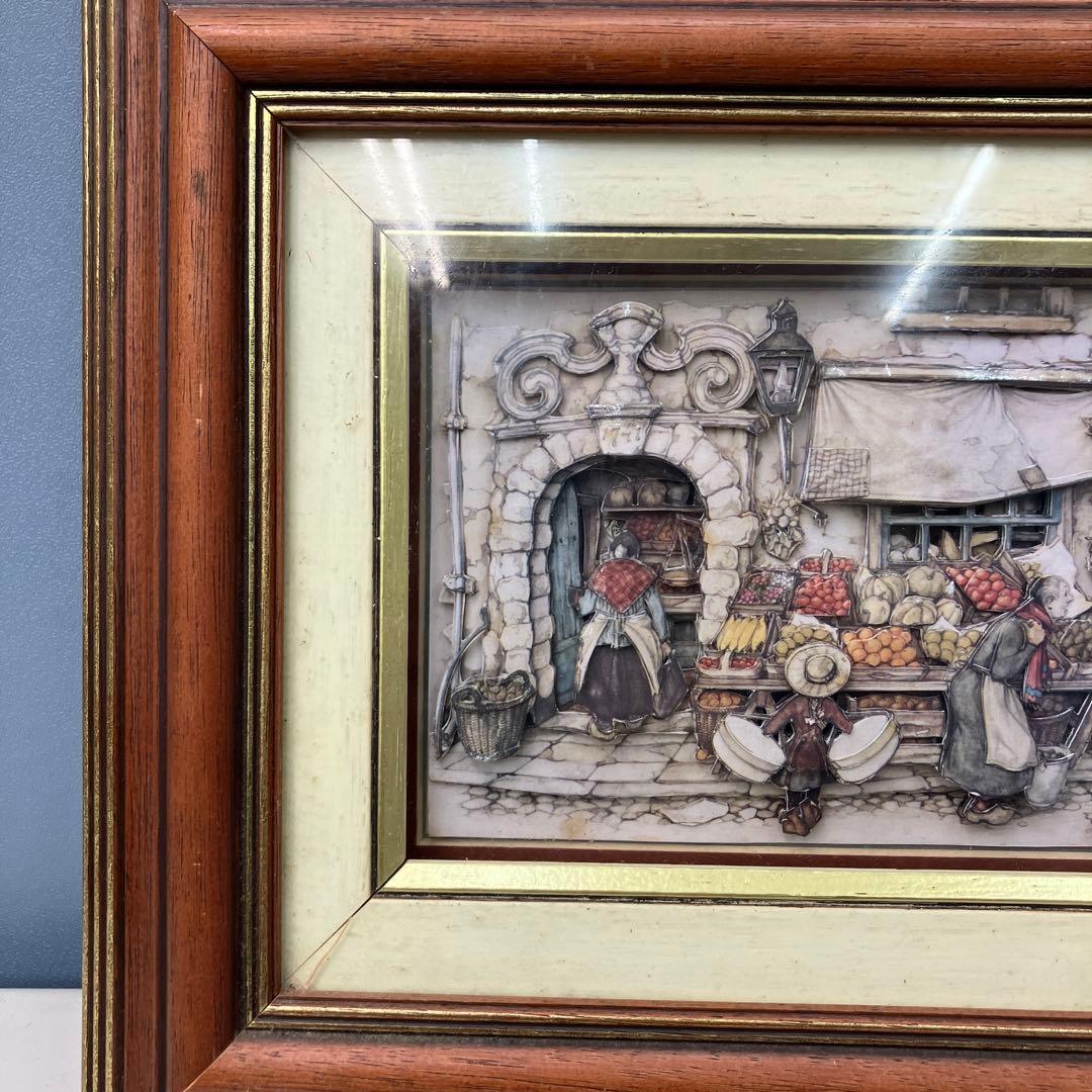 希少 アントン・ピック シャドーボックス 額装 壁掛け 3Dアート 立体絵