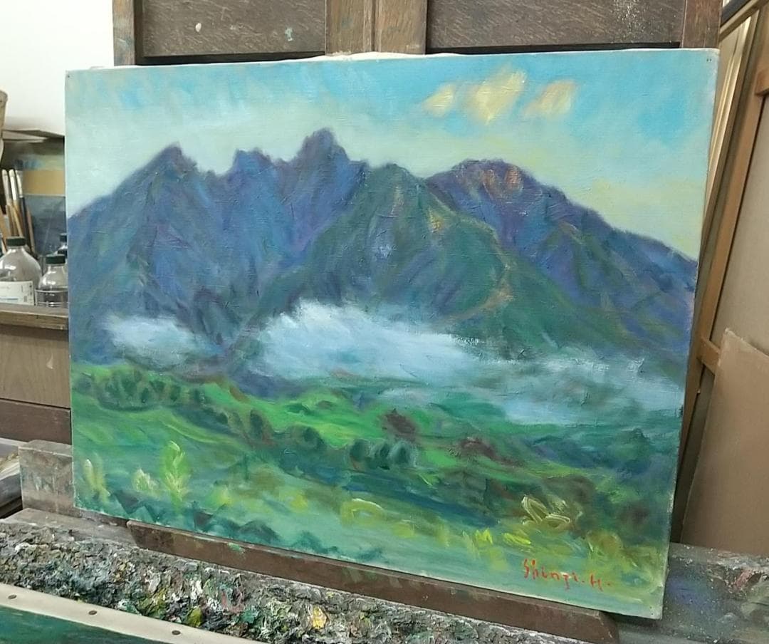 絵画「根子岳」2006 P10 油絵