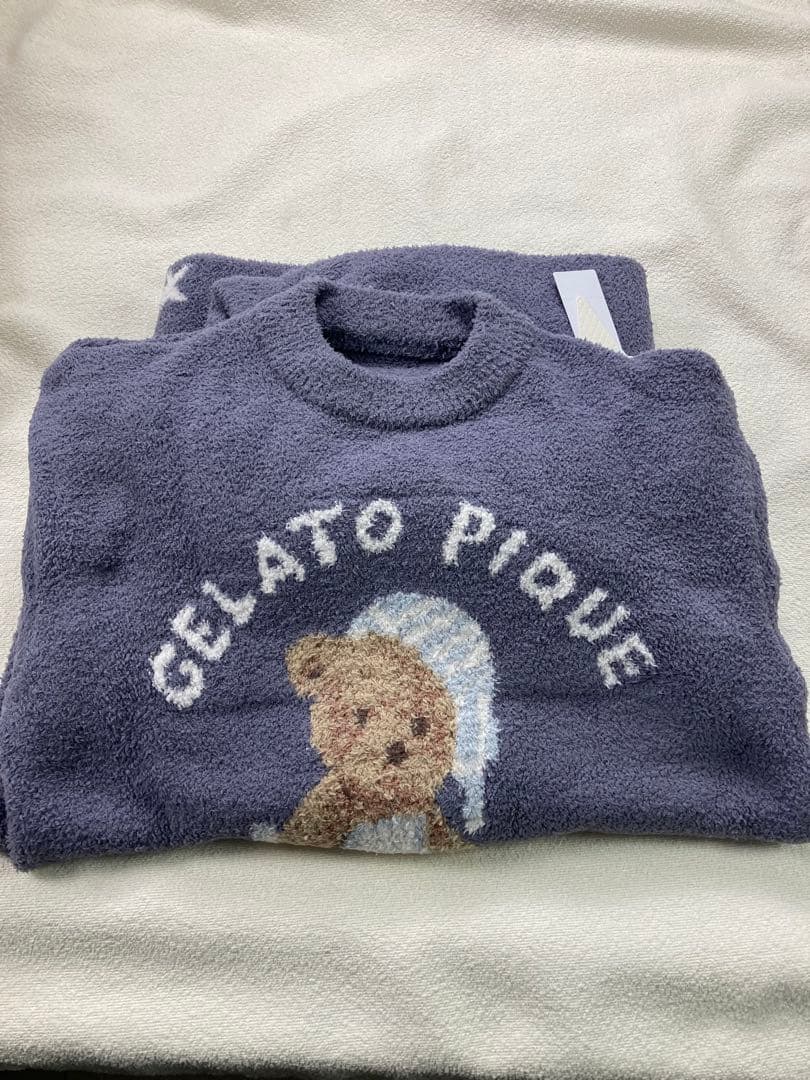 ジェラートピケ ジェラピケ ベア モコモコルームウェア 上下セット. 003