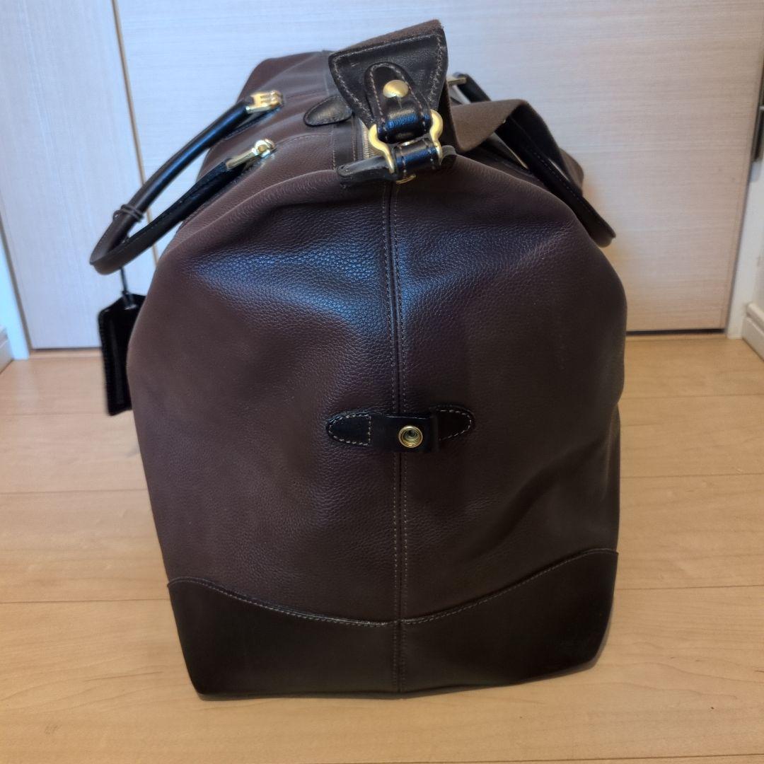 【美品】BALLY バリー ダークブラウン ボストンバッグ 2WAY シボ革
