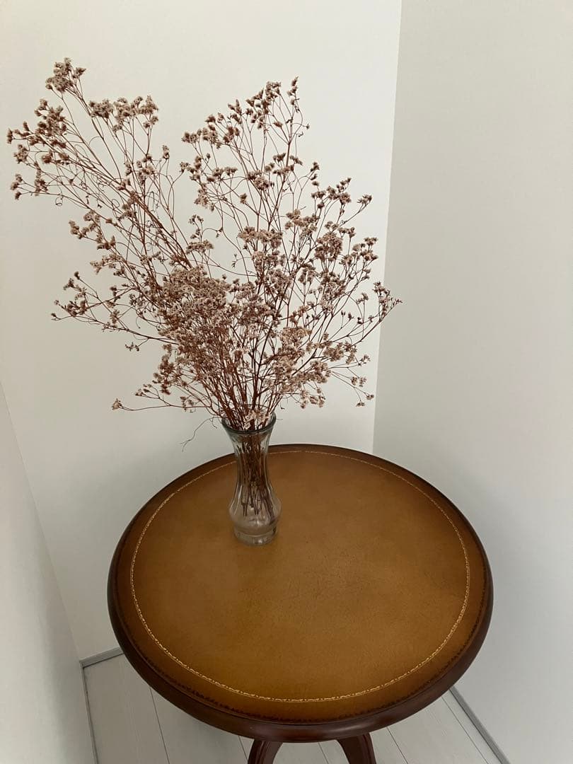 英国調円形テーブル/サイドテーブル 幅60cm ブラウン