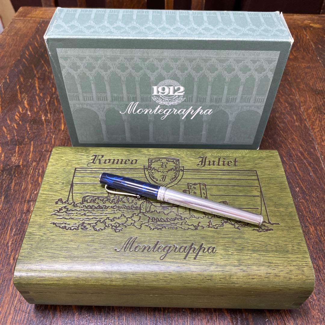 Montegrappaモンテグラッパ万年筆スターリングシルバーイタリア名門
