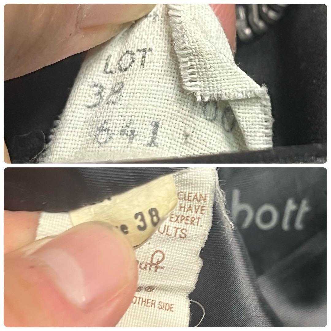 【米国製】✨ schott シングルライダース 641 38size 黒色 本革