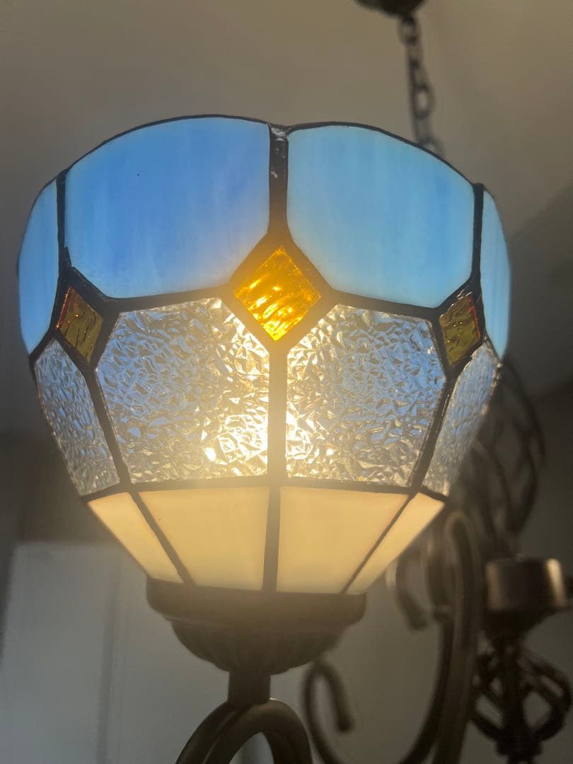 キ*ル様 3灯ステンドグラスシャンデリア