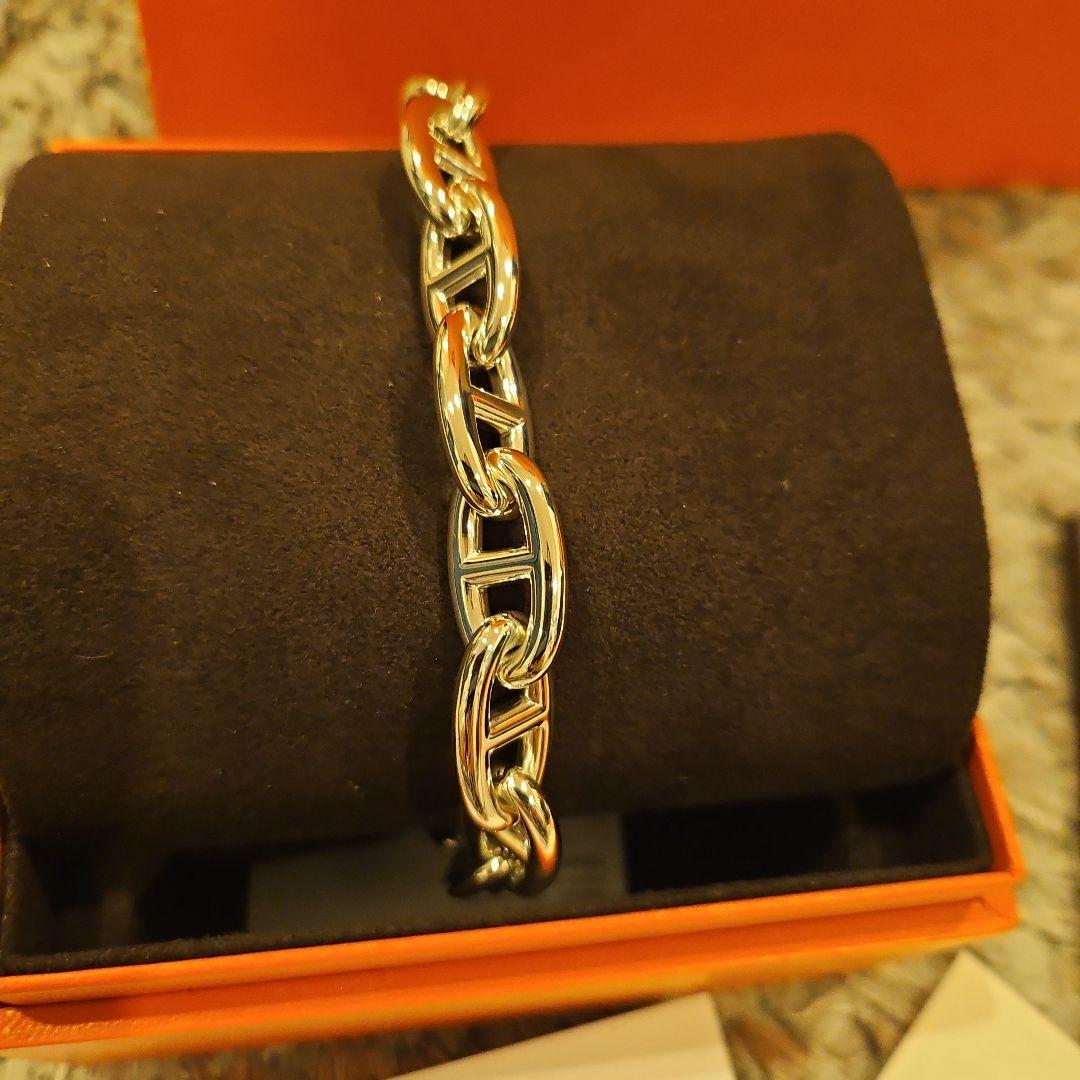 Kohora！新品　HERMESシェーヌダンクルブレスレットGM17コマ