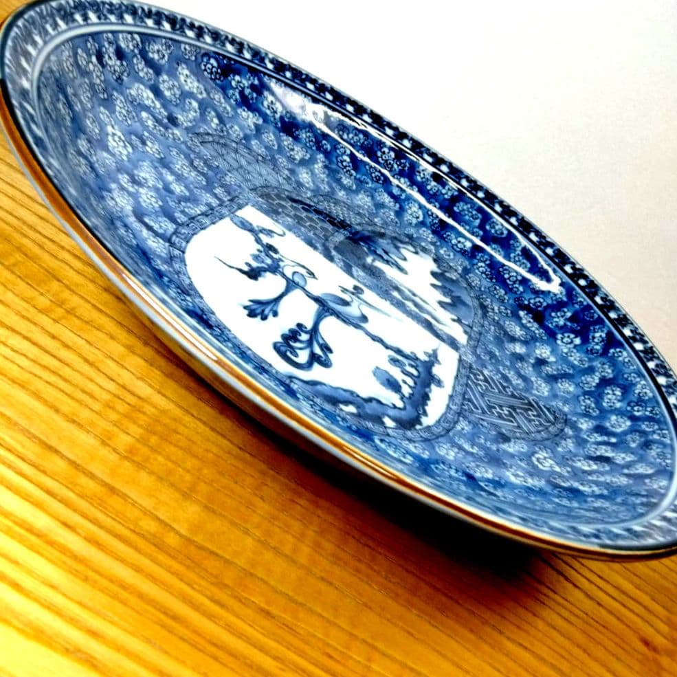 ☆ 加藤利昌 清水焼 染付大皿