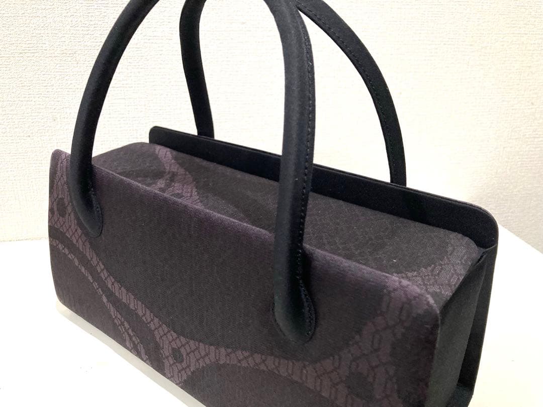 ムーミン　正絹経錦(たてにしき)利休和装バッグ