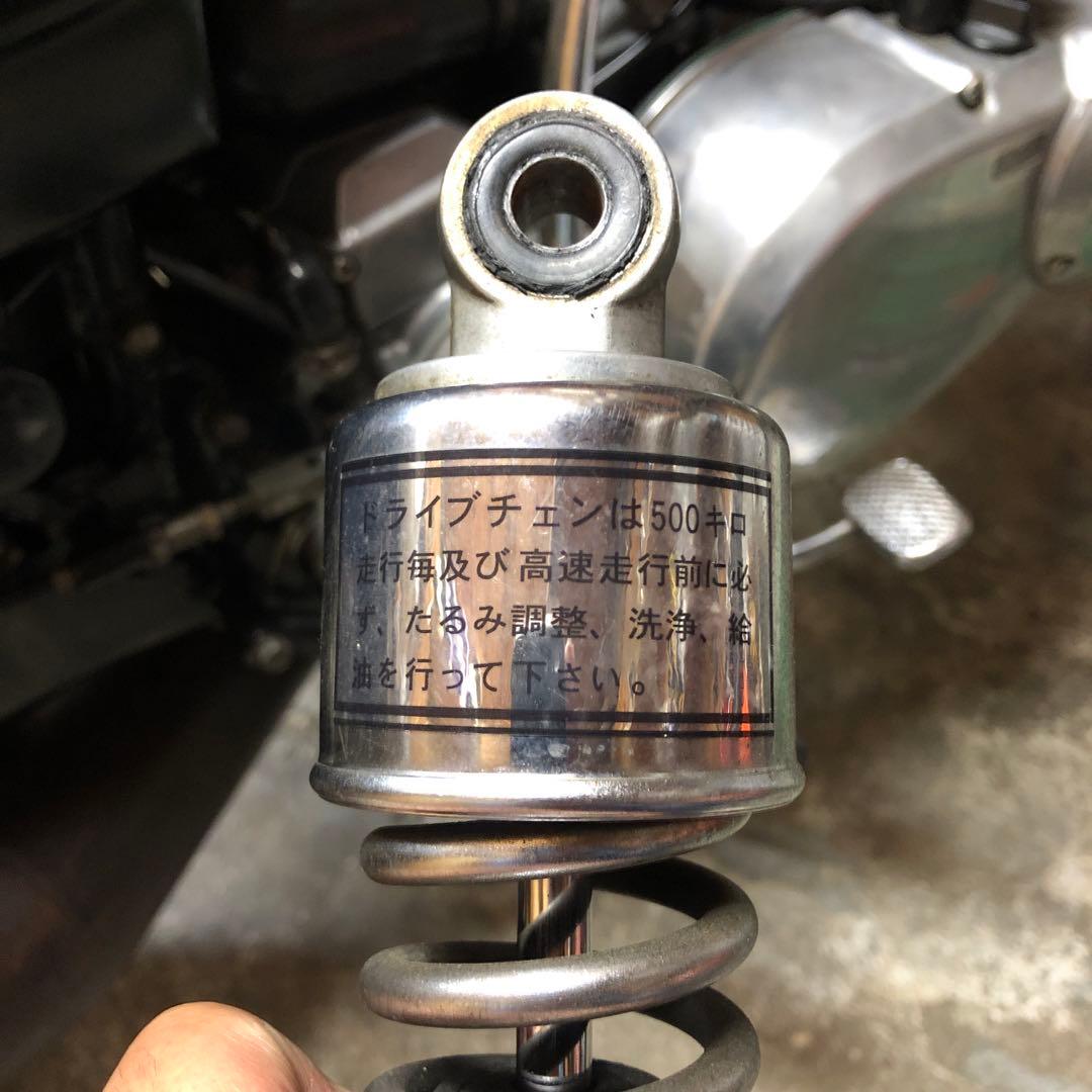 gt380 純正サス コーションラベル付き