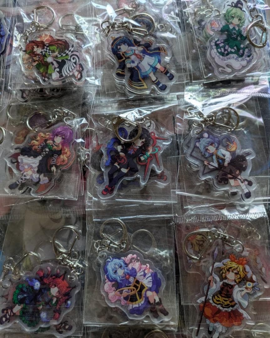 東方プロジェクト アクリルキーホルダー 46個 小傘 一輪 寅丸星 聖白蓮