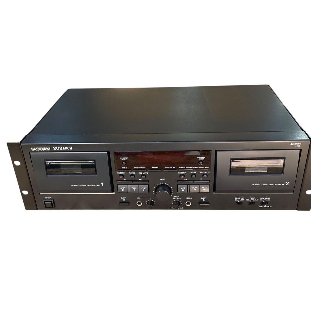 タスカム　TASCAM 202mkV　ダブルカセットデッキ