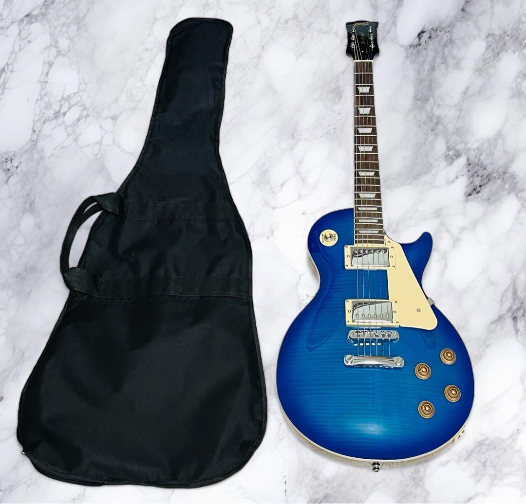 (ひめか) BLITZ BLP-450 レスポールタイプ ブルー色