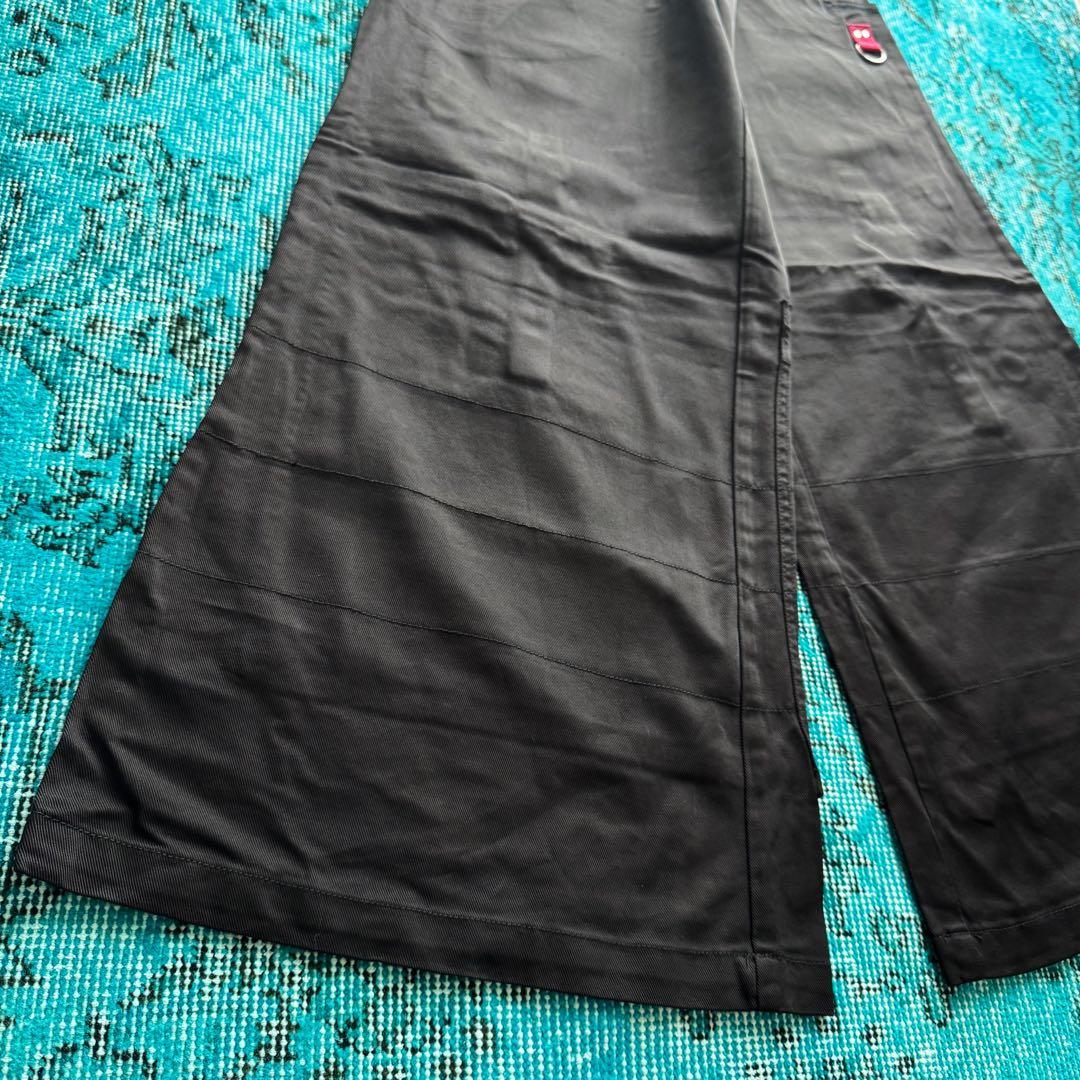 80s NOS \"stuka\" rave pants BLACK × RED