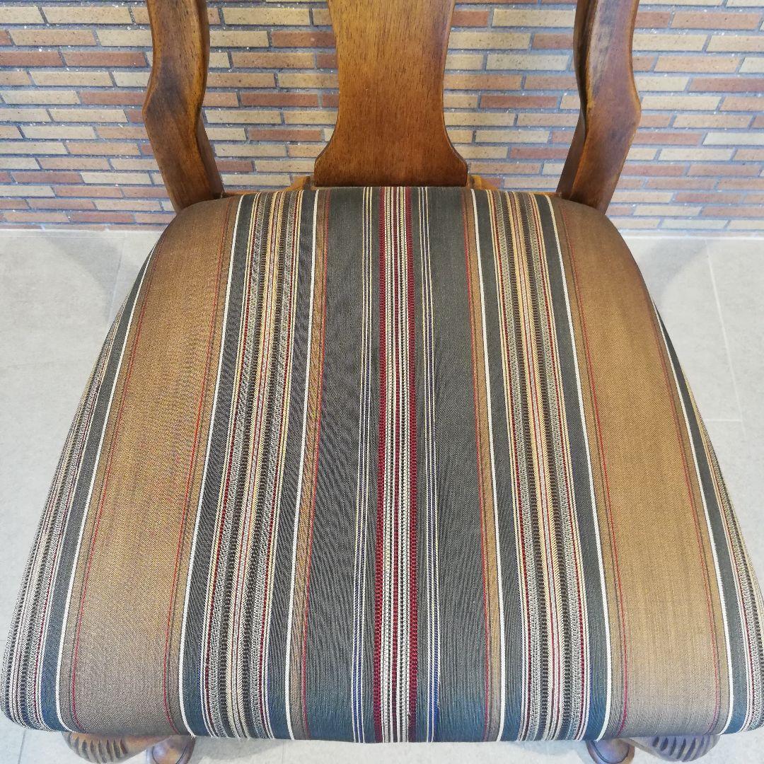 ◇アメリカ製　木製　ビンテージチェア｜椅子　猫脚　アンティーク