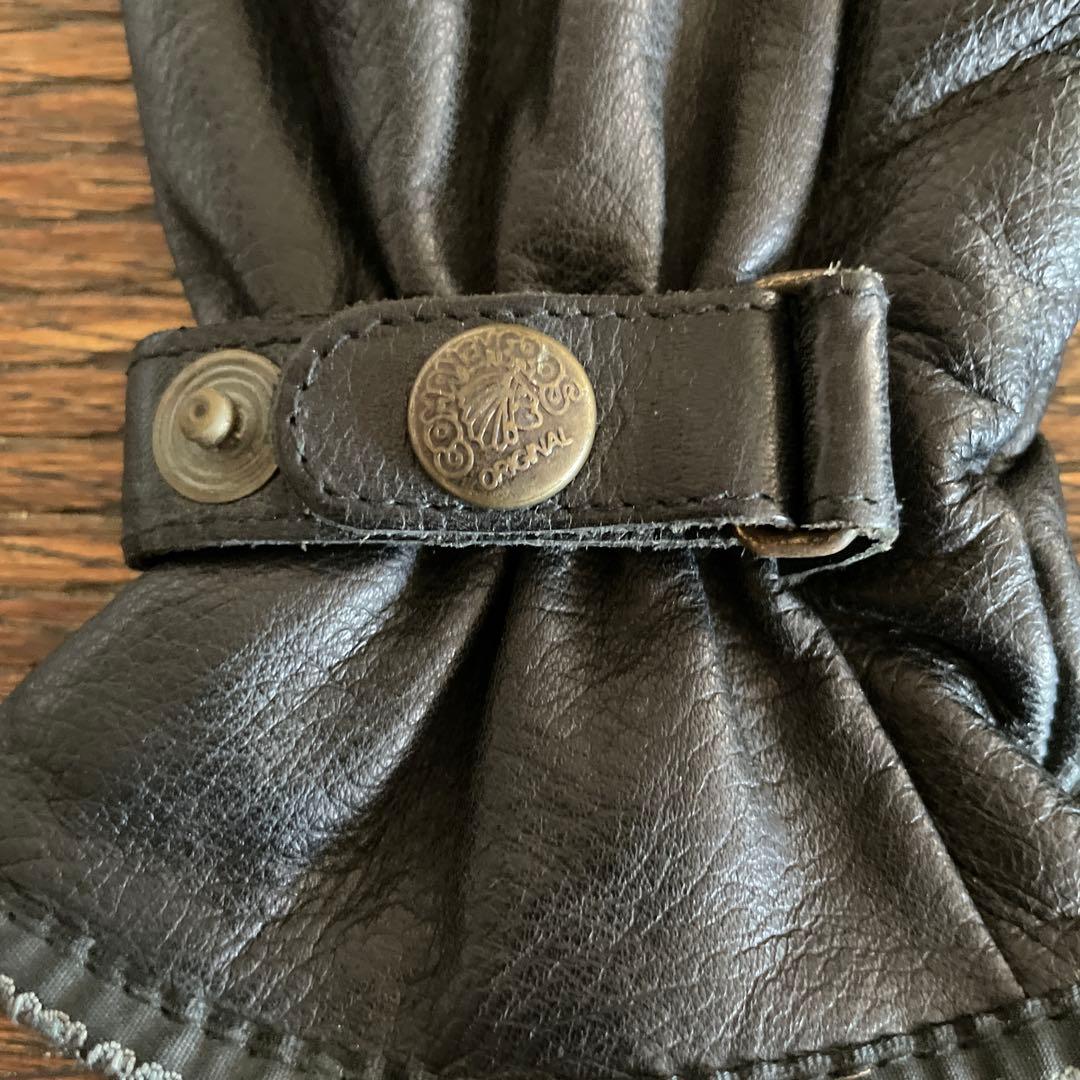 90s COMANCHEROS レザーグローブ　ブラック　メンズS イタリア製