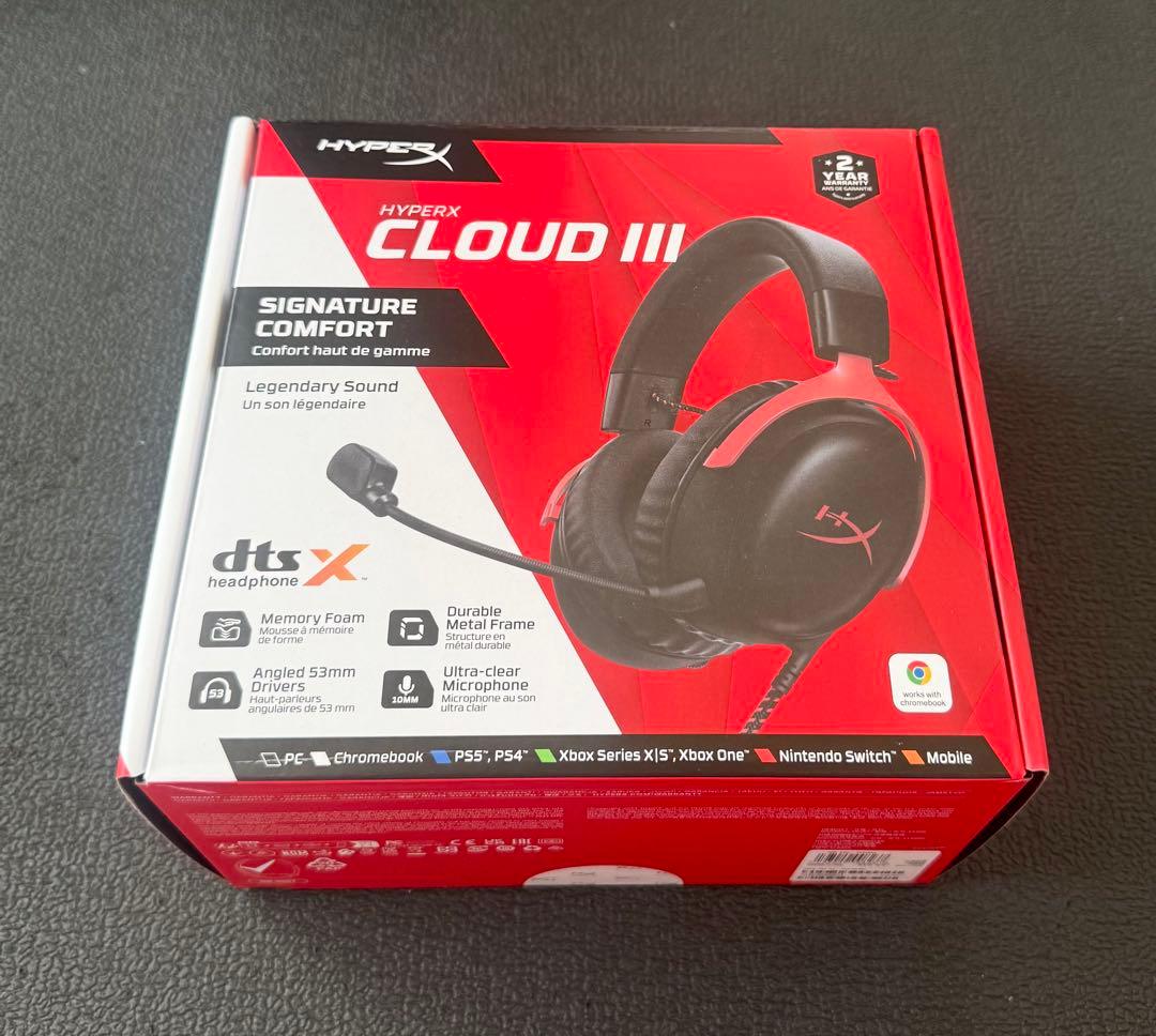 【新品未開封】HyperX Cloud III  ゲーミング ヘッドセット