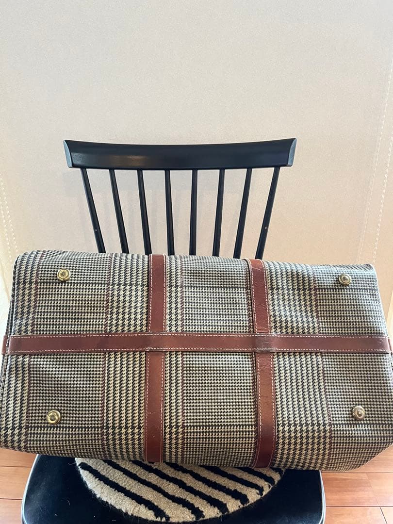 ラルフローレン　ボストンバッグ　2way　斜め掛け　鍵付き　千鳥格子