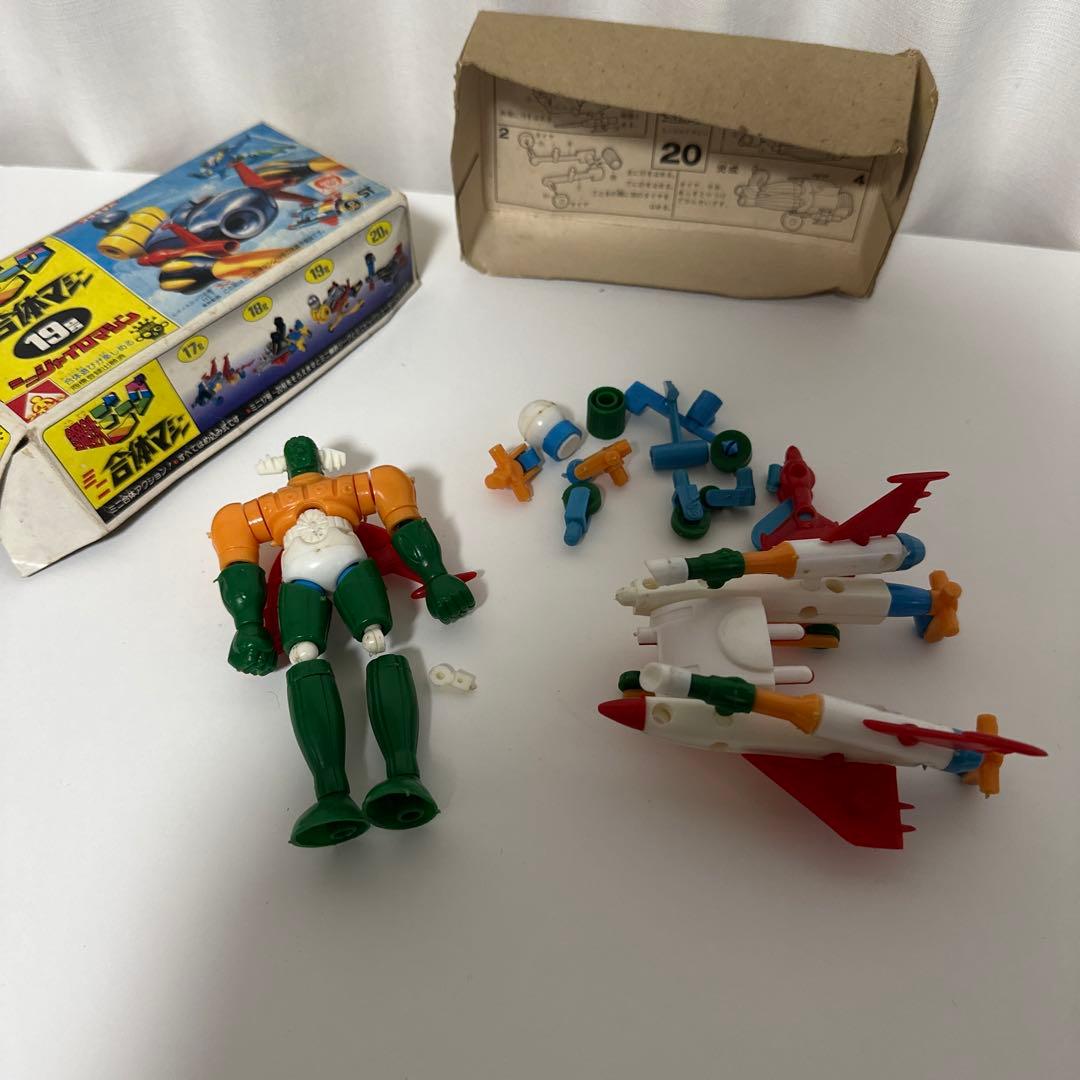タカトク アオシマ 鋼鉄ジーグ　合体マシン17号　19号 プラモデル　当時物