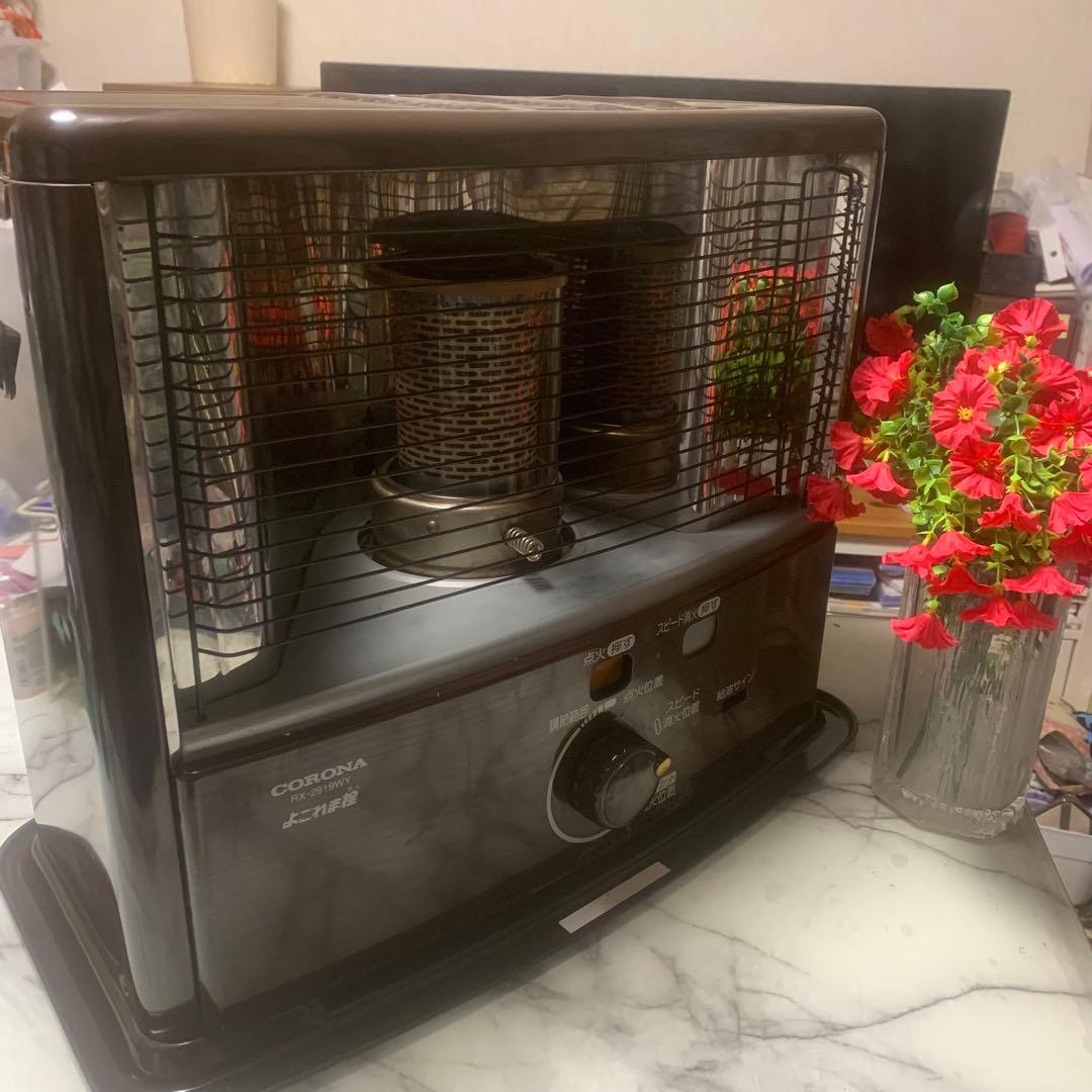 良品　2019年■コロナ CORONA 石油ストーブRX-2919WY■燃焼確認