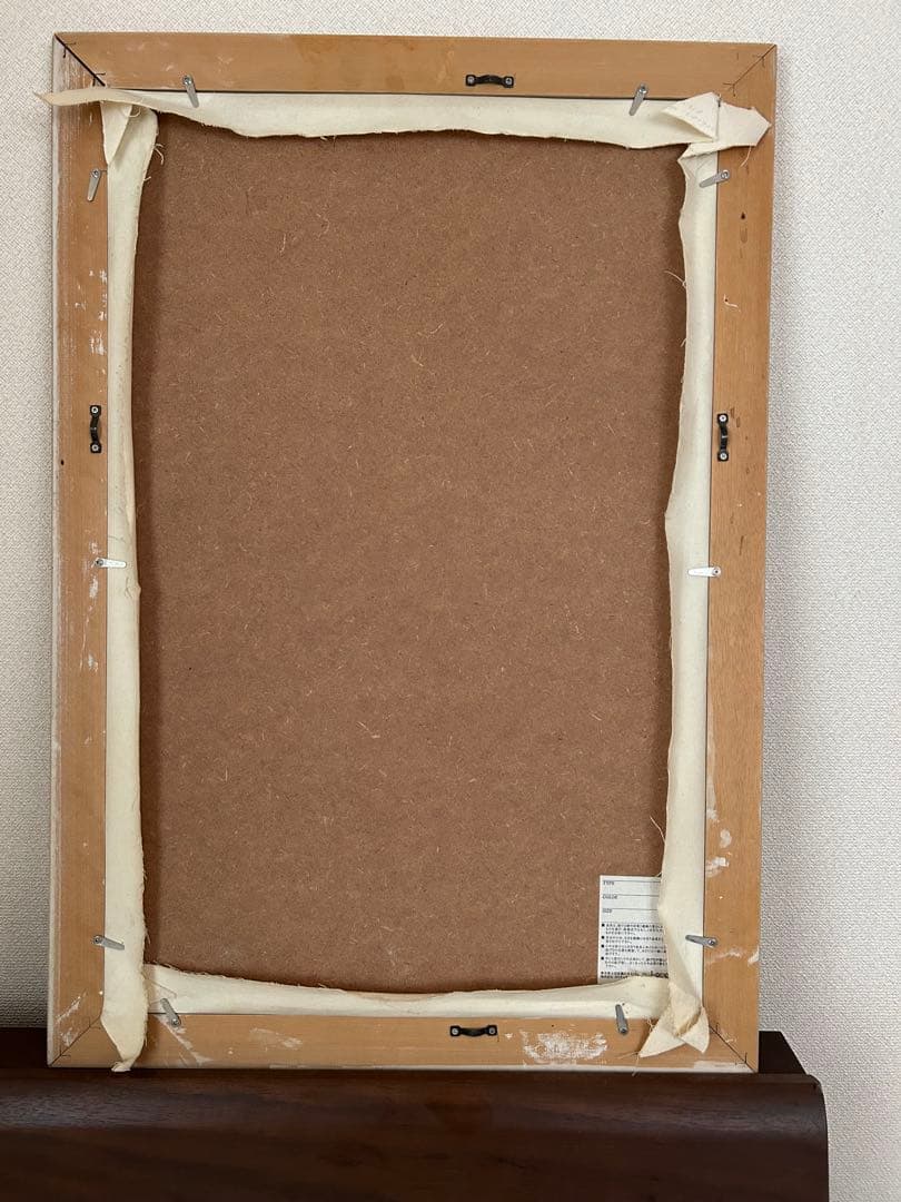 額装付 フランス広告ポスター 布貼り 希少 サヴィニャック展