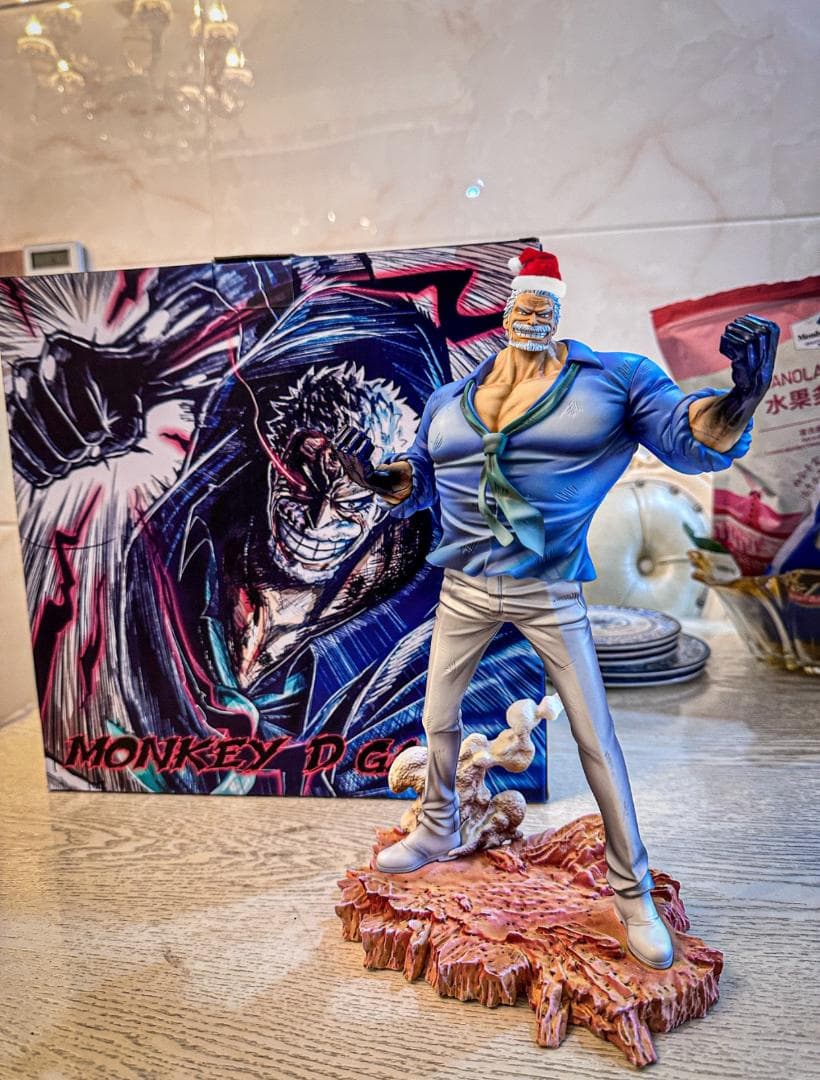 ONE PIECE 海軍英雄 モンキー・D・ガープ 樹脂 彫刻 フィギュア