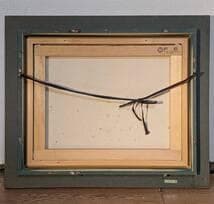 【真作】絵画　油彩6号　ヨーロッパ街景　印象派風　都市のひととき　W193