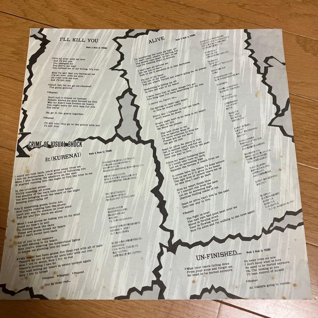 X Japan Vanishing Vision レコード