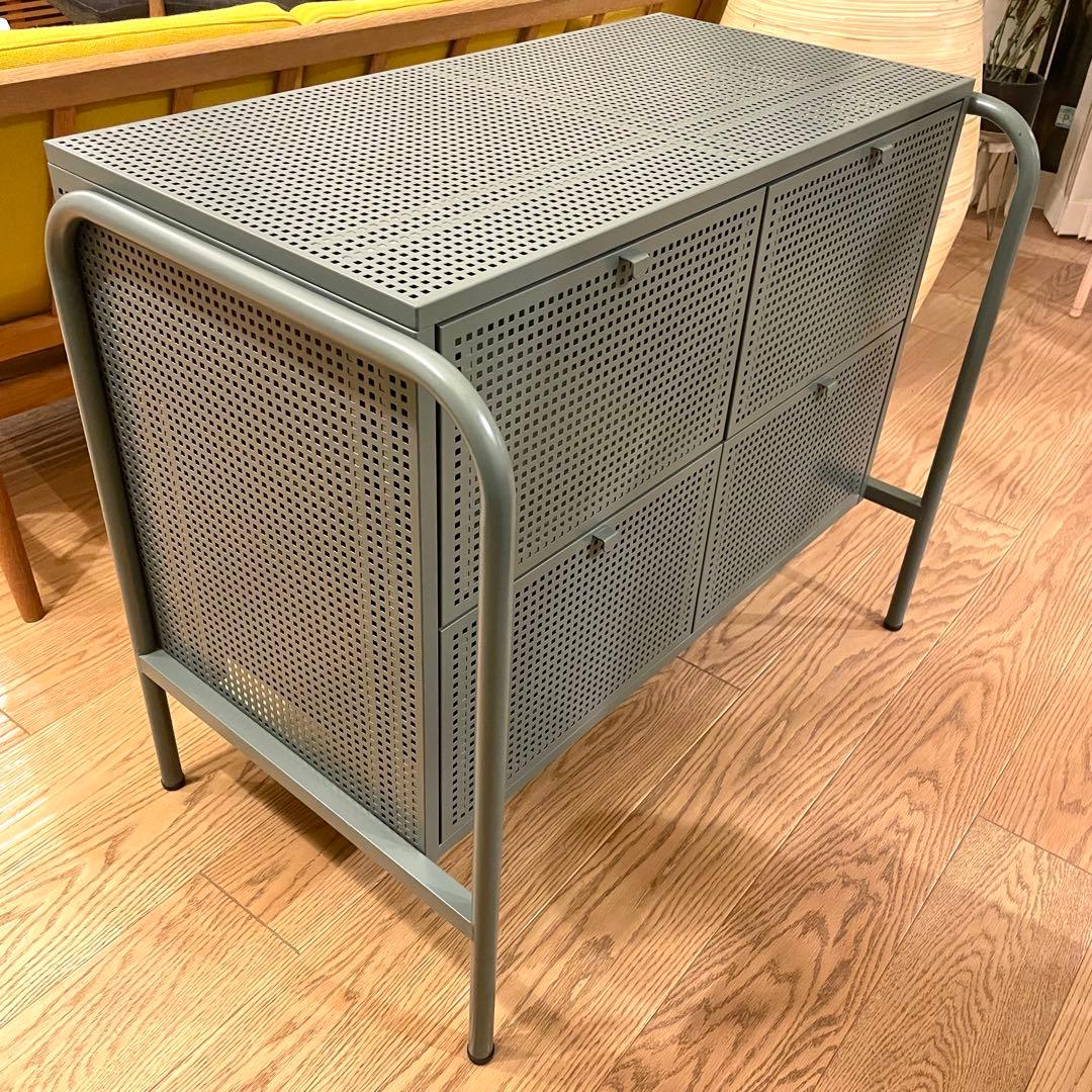 廃盤　IKEAイケアNIKKEBYニッケビーチェストキャビネット収納棚