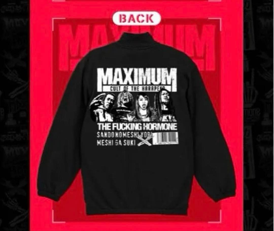 マキシマムザホルモン　cult of the HRPK フルジップスウェットM