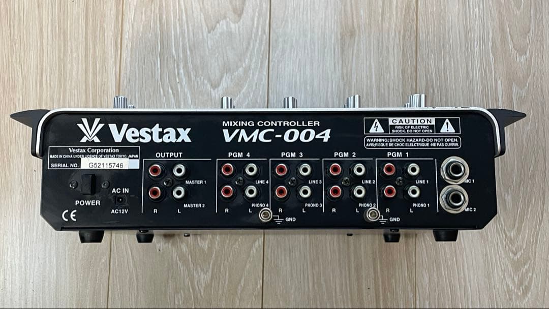 【音出確認済•純正アダプター付】VESTAX VMC-004 dj ミキサー