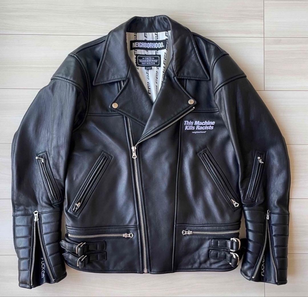 最終値下げNEIGHBORHOOD 18A/Wレザーシングルライダースジャケット